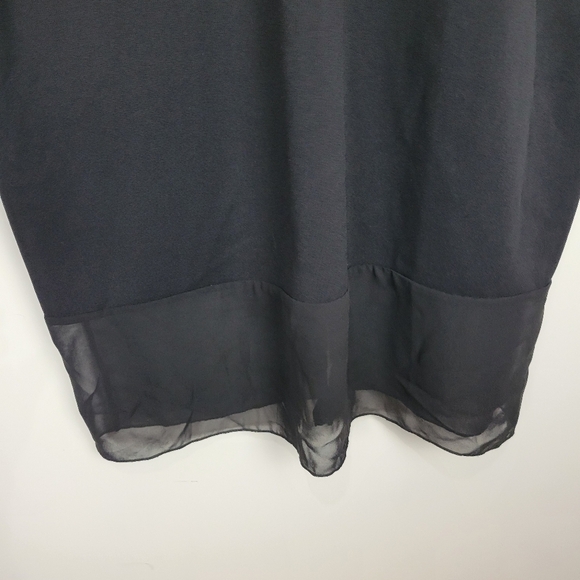 NWT Maree Pour Toi Plus Mesh Panel Sheath Sheer Color Block Dress Black Size 22 - Picture 6 of 14